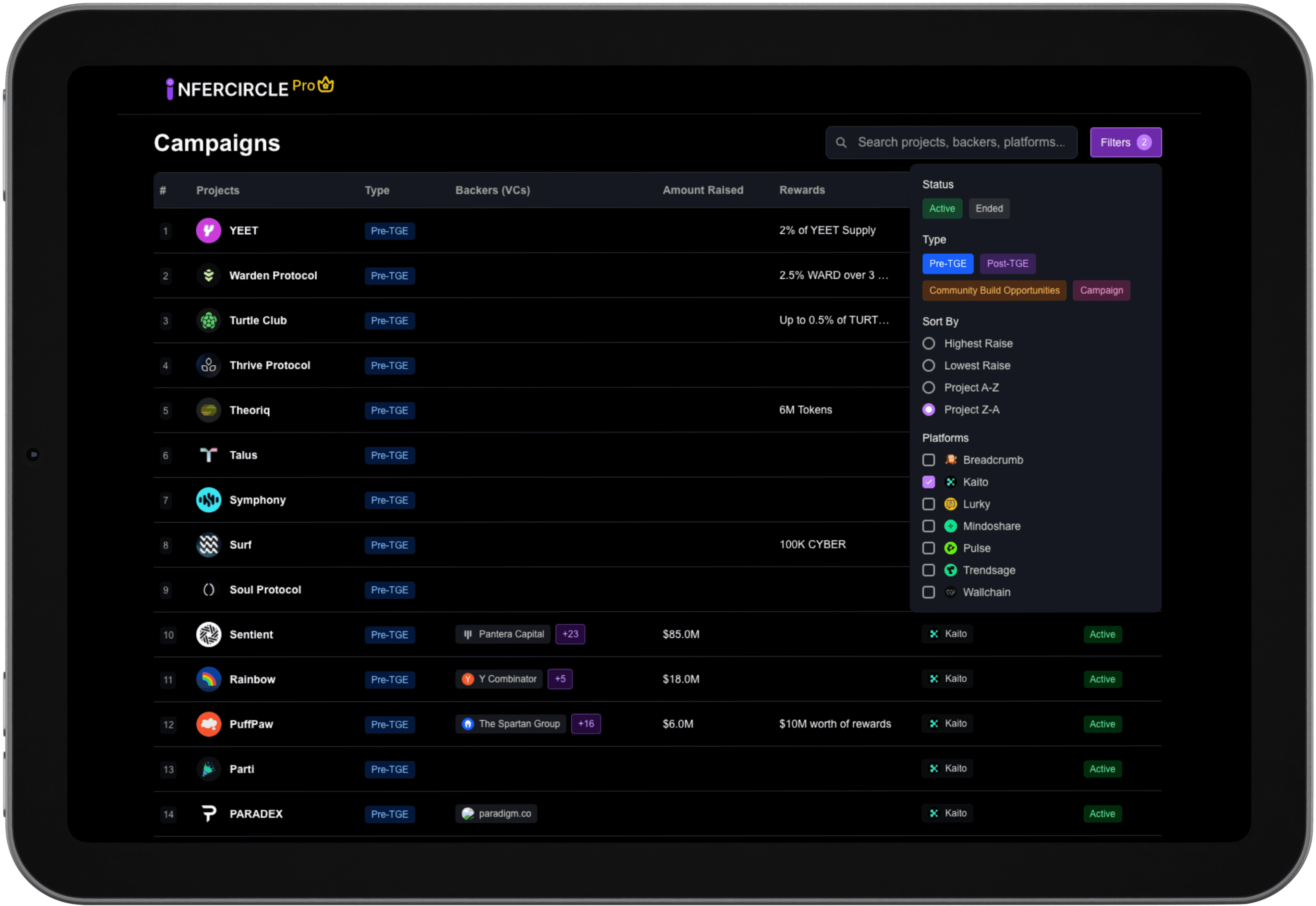 InferCircle Pro Advanced Filters